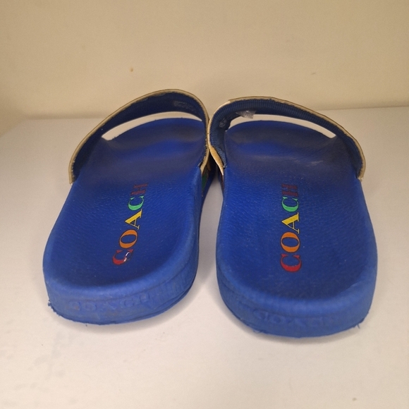 Coach Pride Men's-unisex Slides Men's Size 6 Or Woman's Size 7.5 - Picture 5 of 13